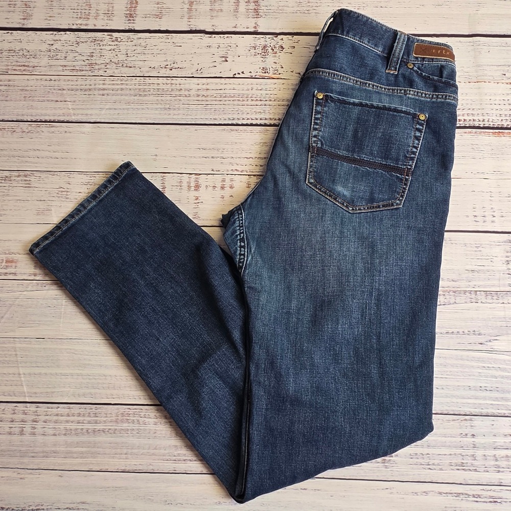 Vertx Defiance Tactical Jeans Mens 34x34 Dark Wash Blue Stretch Denim Pants